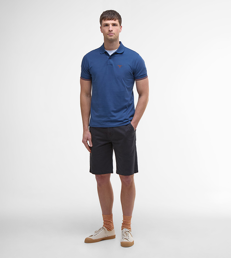 AUSTWICK Contrast Tipping Polo T-Shirt