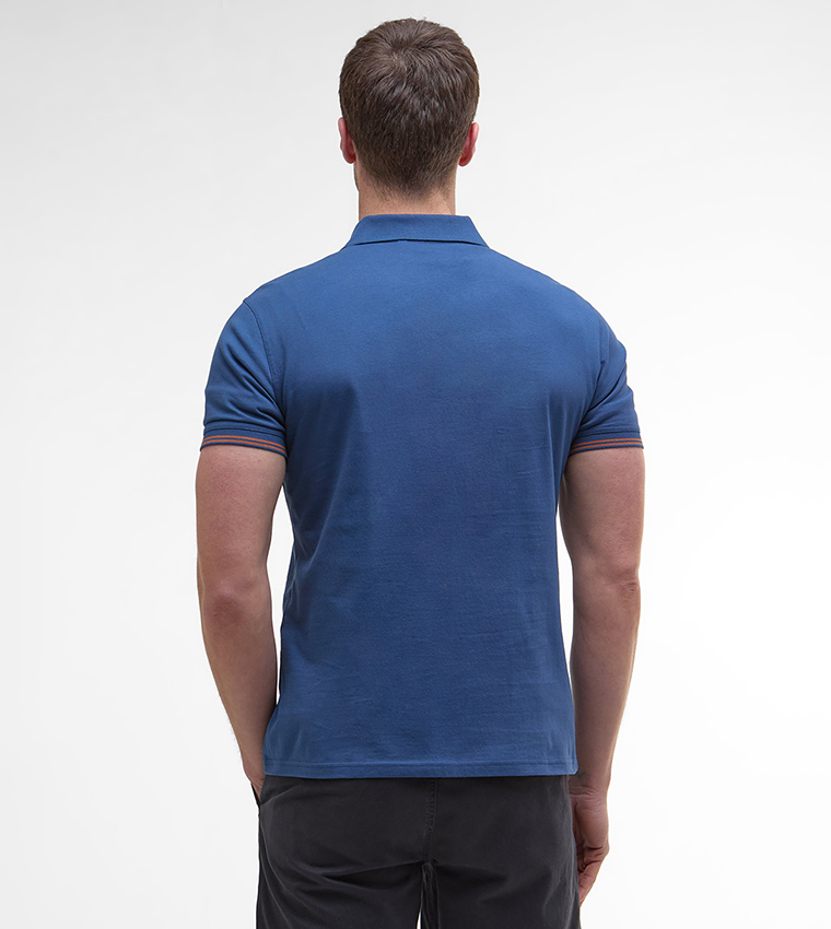 AUSTWICK Contrast Tipping Polo T-Shirt