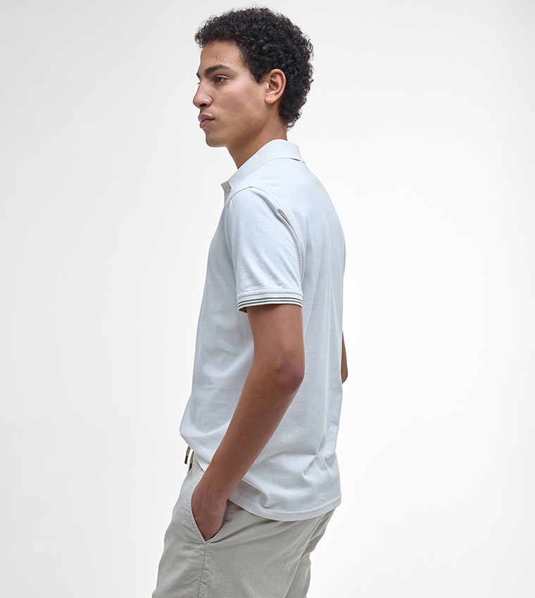 AUSTWICK Contrast Tipping Polo T-Shirt
