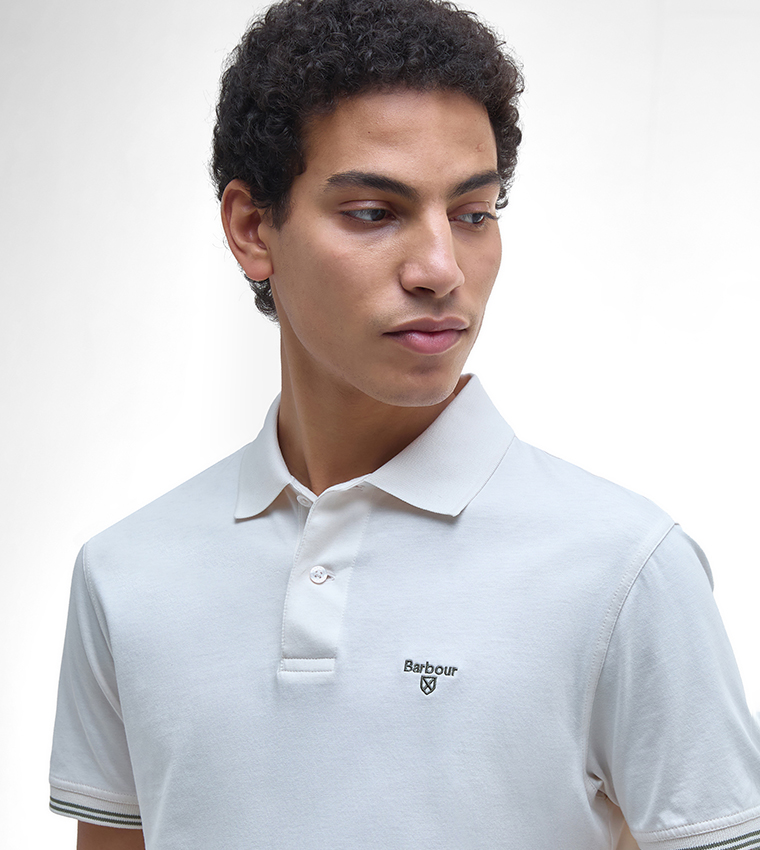 AUSTWICK Contrast Tipping Polo T-Shirt