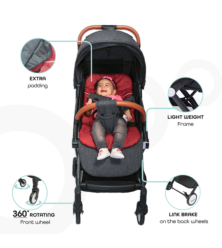 Compact Fold Travel Cabin Stroller Push Chair