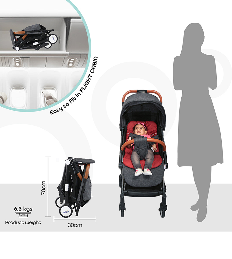 Compact Fold Travel Cabin Stroller Push Chair