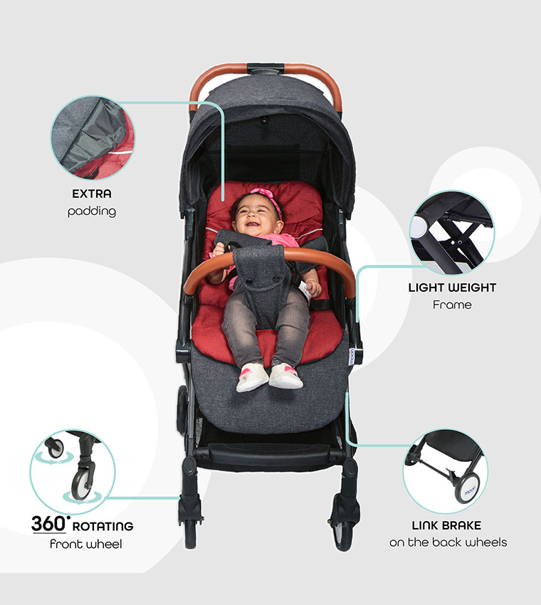 Compact Fold Travel Cabin Stroller Push Chair