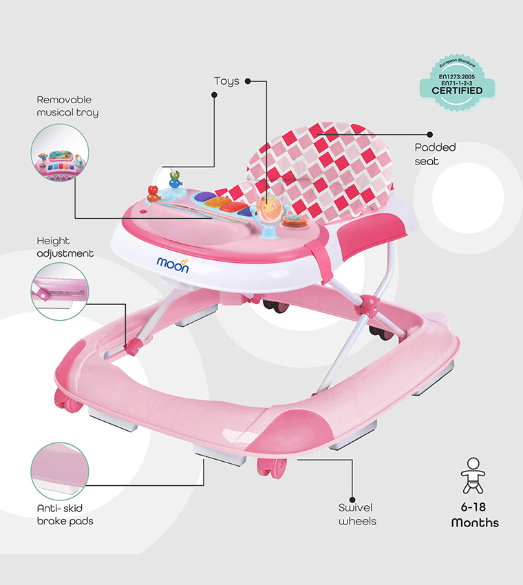 Babygrow Child Walker With Music And Toys Play Tray