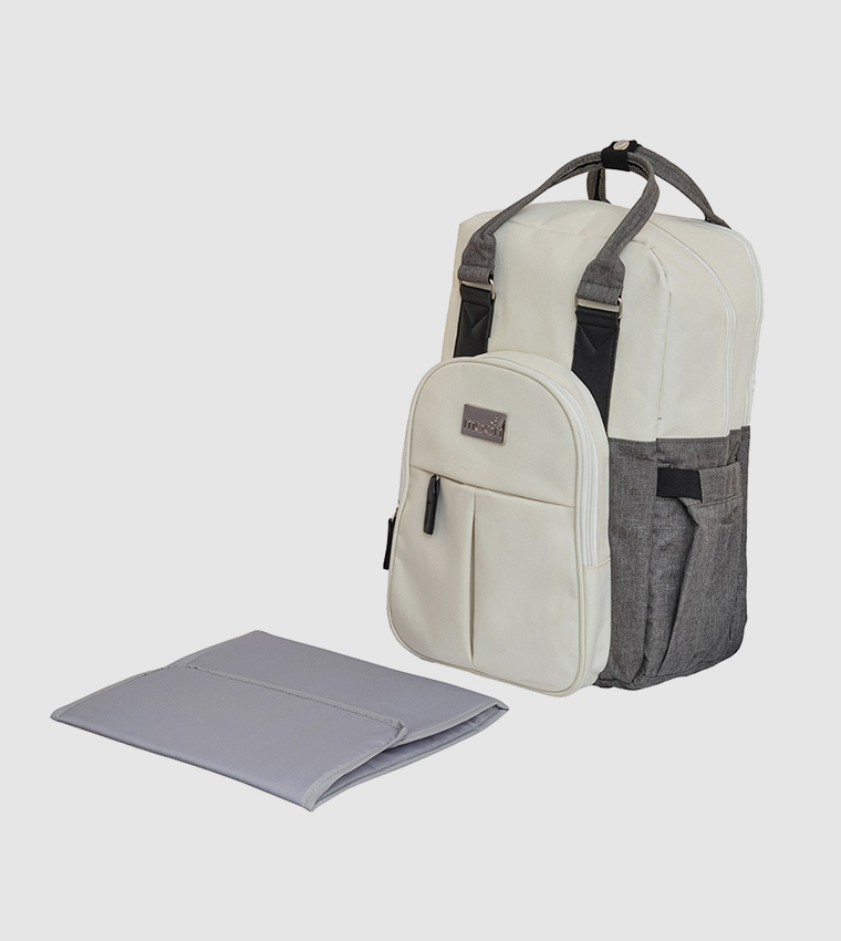 Gray diaper hot sale backpack