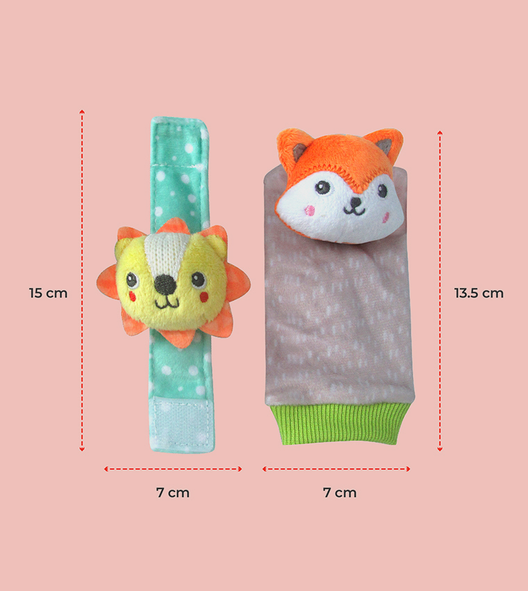  Babygrow Set of 4 Foot and Wrist Rattle