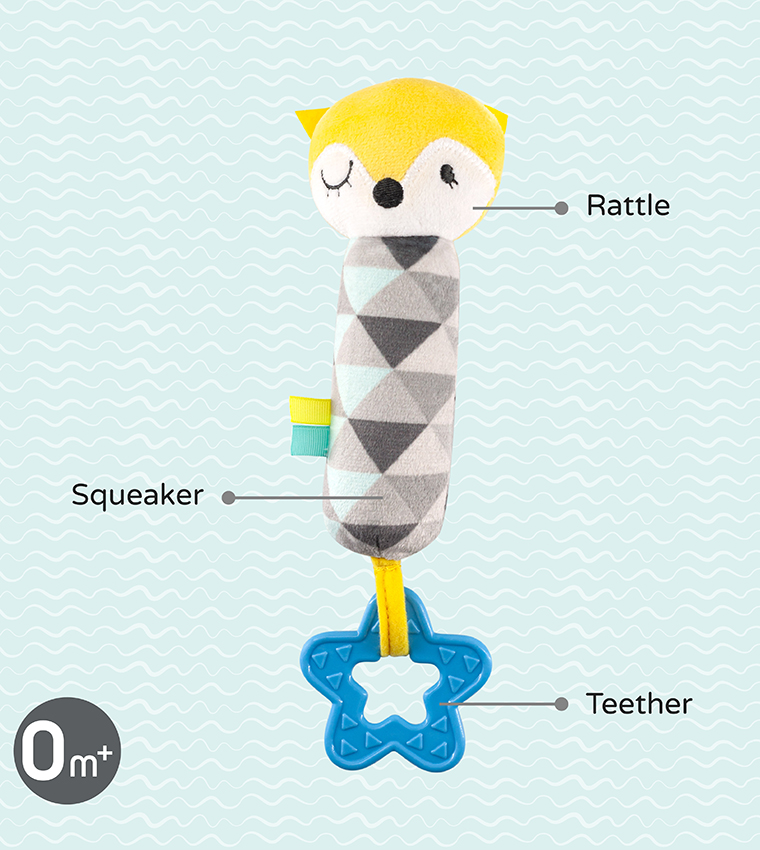 Buy Moon Babygrow Moon A Good Night Soft Rattle Toy Fox In