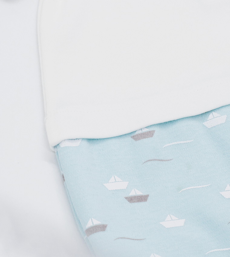  Babygrow Little Boat Polo Neck Rompers