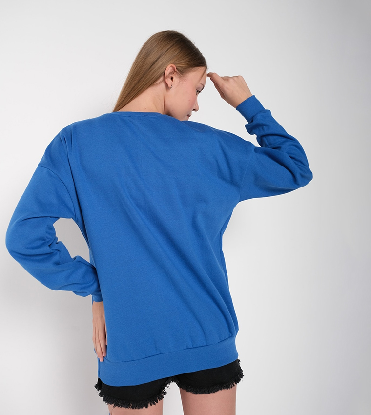 MODAGEN Sweatshirt - Blue - Regular fit - Trendyol