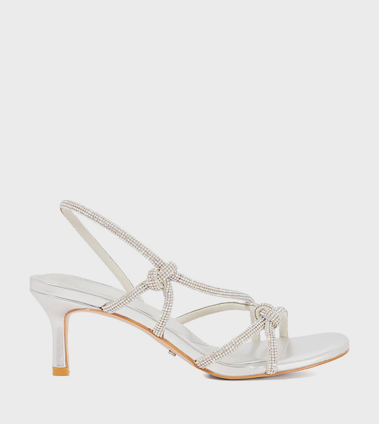 صندل بكعب عالي وحزام خلفي