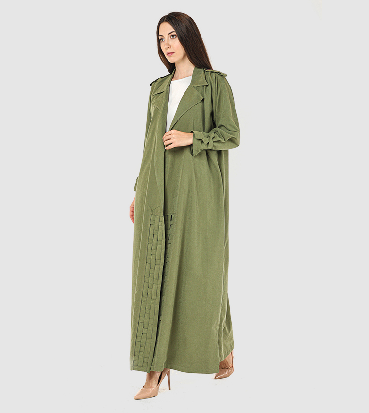 Moistreet  Abayas - Green  Abayas