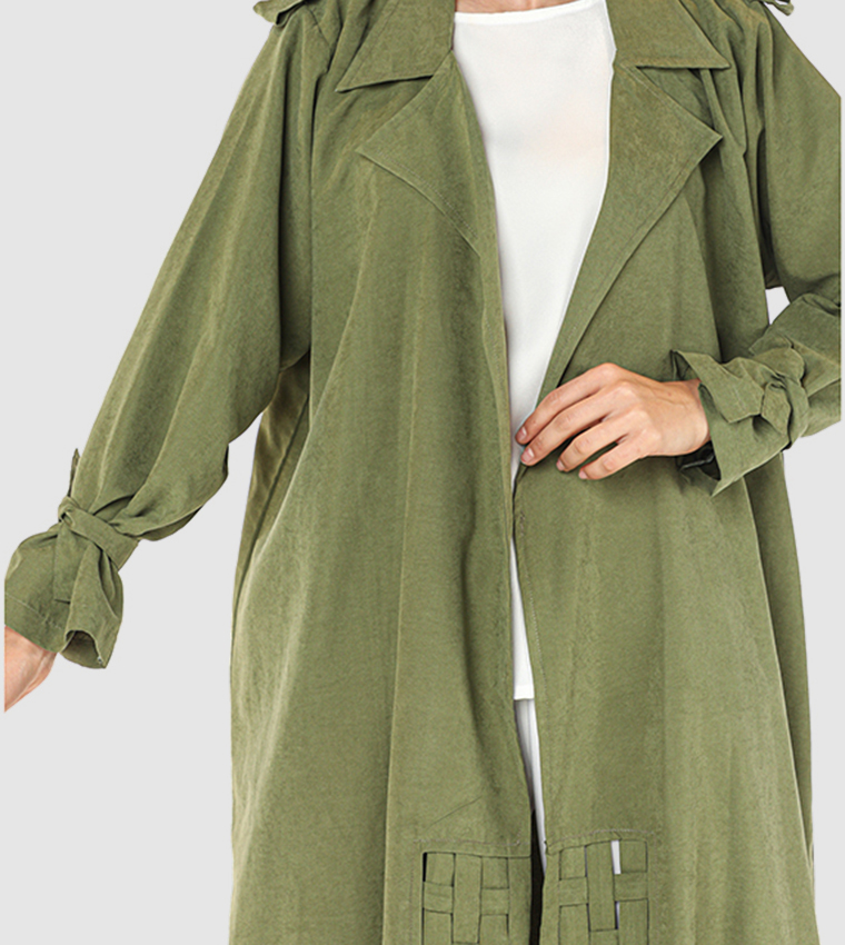 Moistreet  Abayas - Green  Abayas