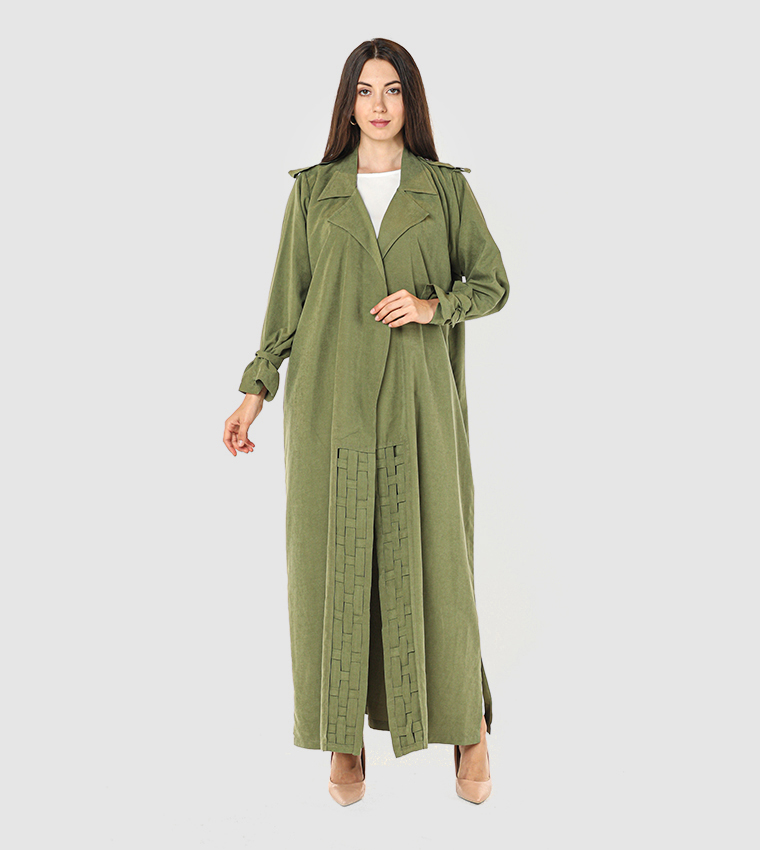 Moistreet  Abayas - Green  Abayas