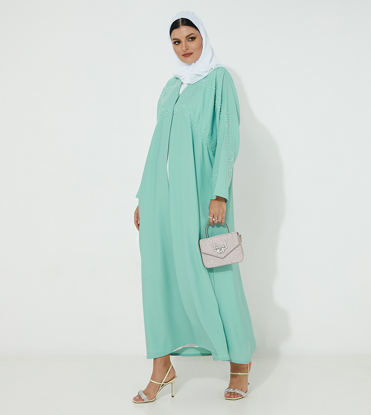 مويستريت  عباية - أزرق Abayas