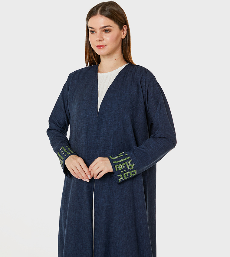 Moistreet  Abayas - Navy Abayas