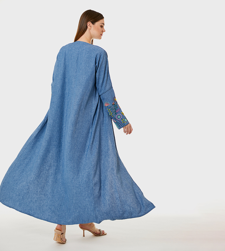 Moistreet  Abayas - Blue Abayas