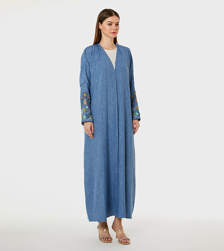Moistreet  Abayas - Blue Abayas