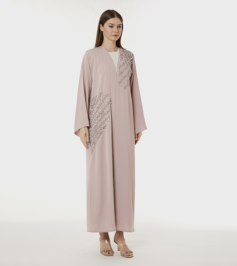 Korean Nida Hand Embellished Abaya