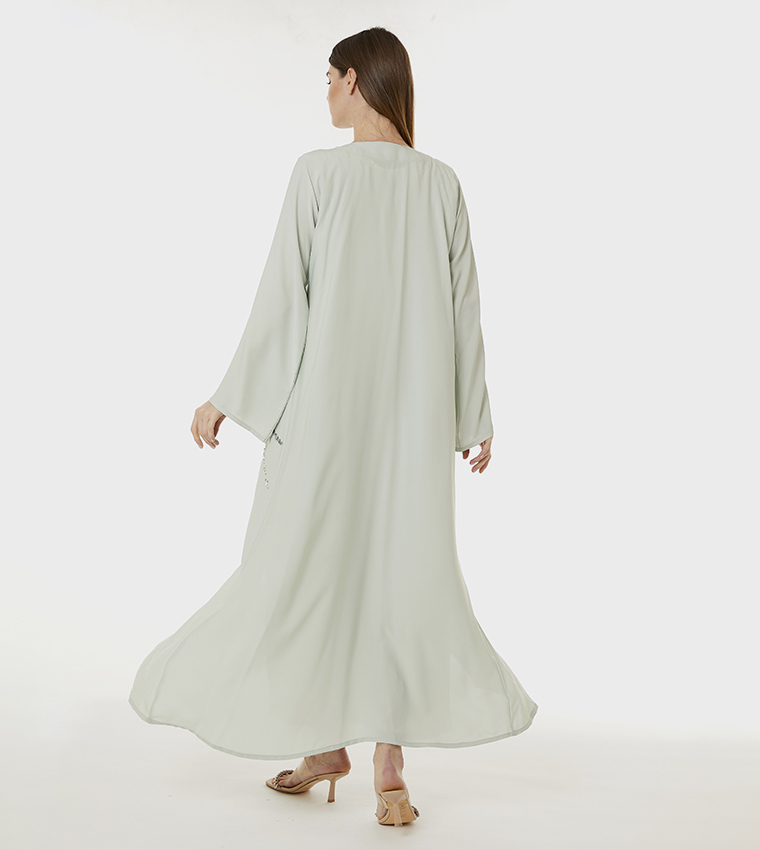 Indonesian Crepe Hand Embellished Abaya