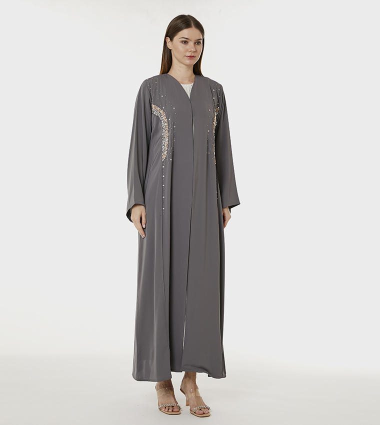 Korean Nida Hand Embellished Abaya