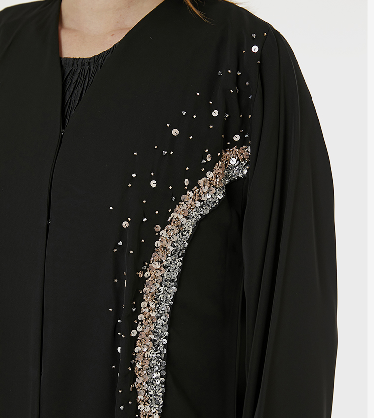 Korean Nida Hand Embellished Abaya