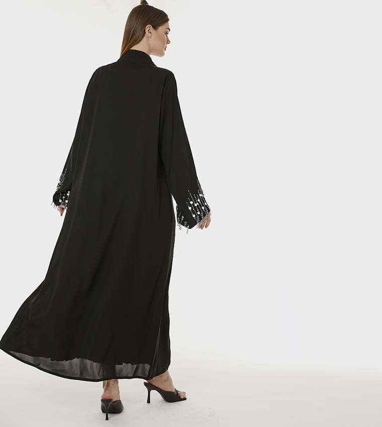 Korean Nida Hand Embellished Abaya