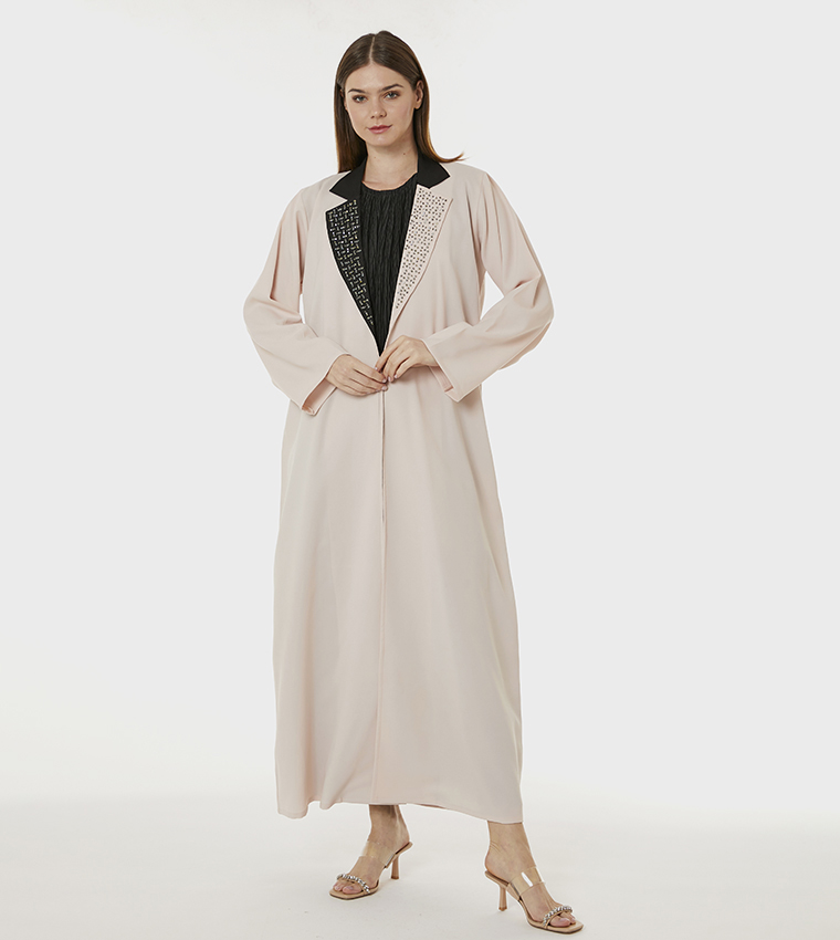 Indonesian Crepe Hand Embellished Abaya