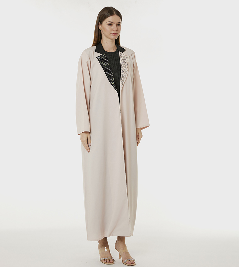 Indonesian Crepe Hand Embellished Abaya