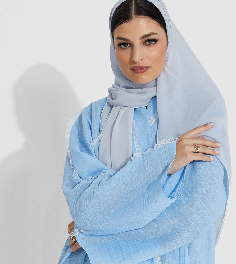 Moistreet  Abayas - Blue Abaya