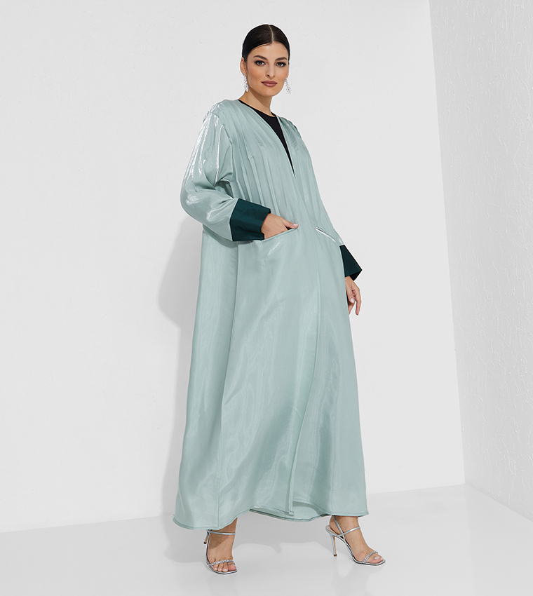 Moistreet  Abayas - Green Abaya