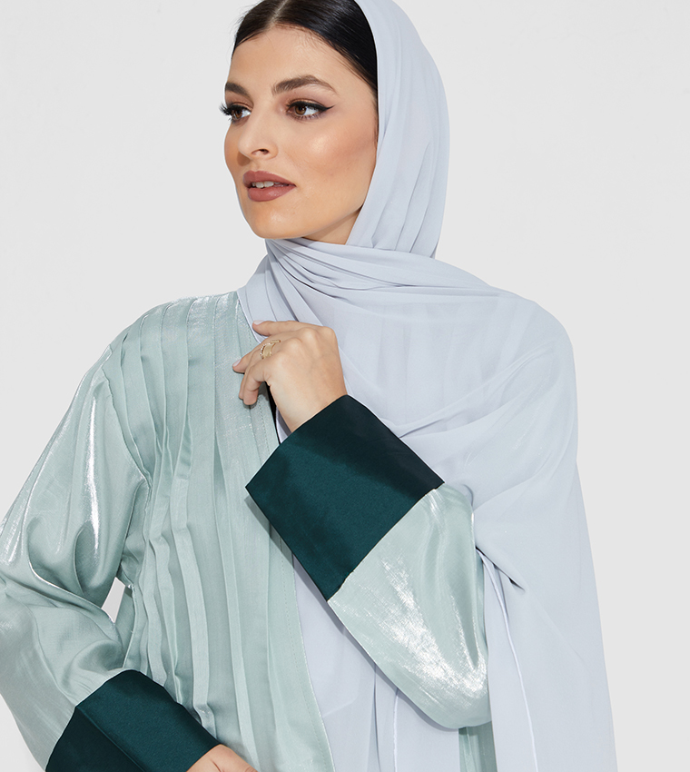 Moistreet  Abayas - Green Abaya