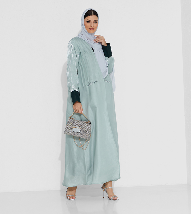 Moistreet  Abayas - Green Abaya