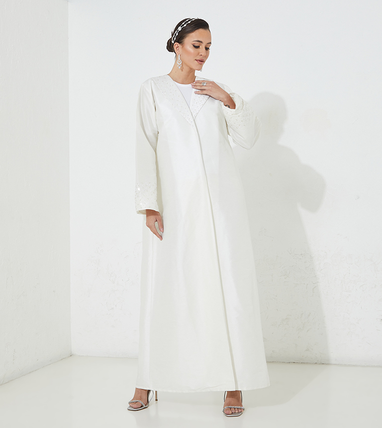 Coat Style Embroidered Abaya