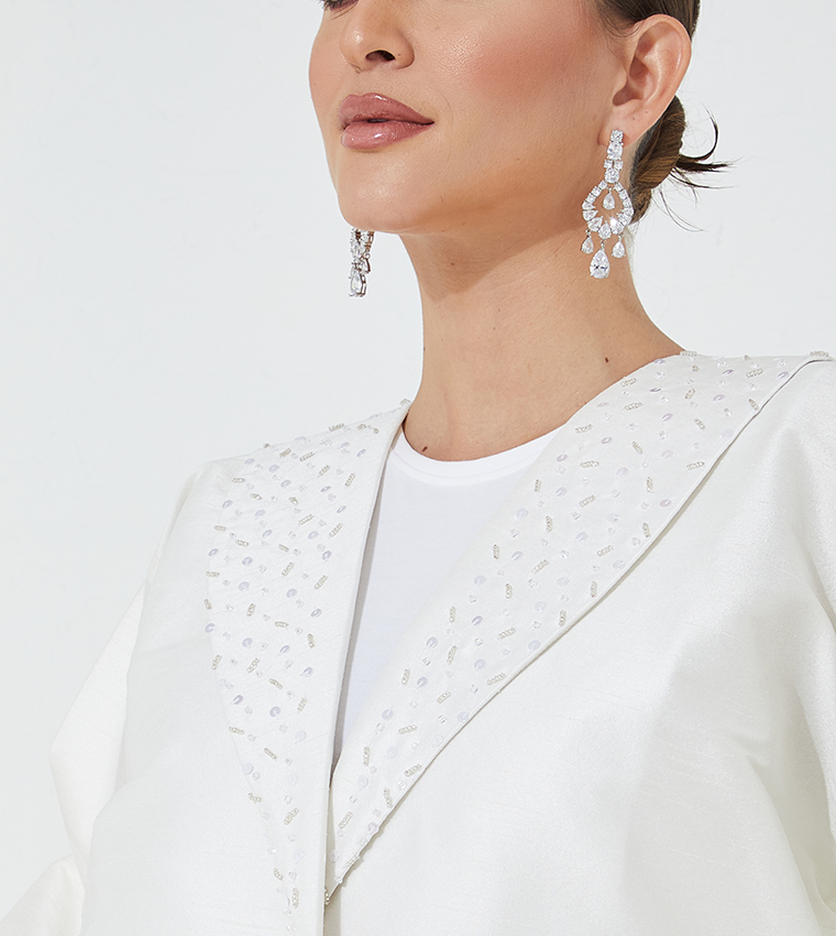 Coat Style Embroidered Abaya