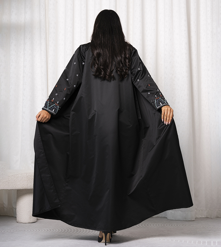 Embellished Collared Abaya