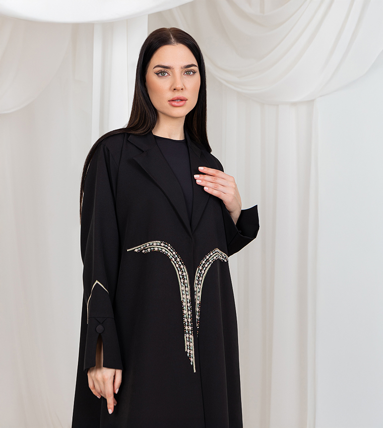 عباية باربي كريب مطرزة