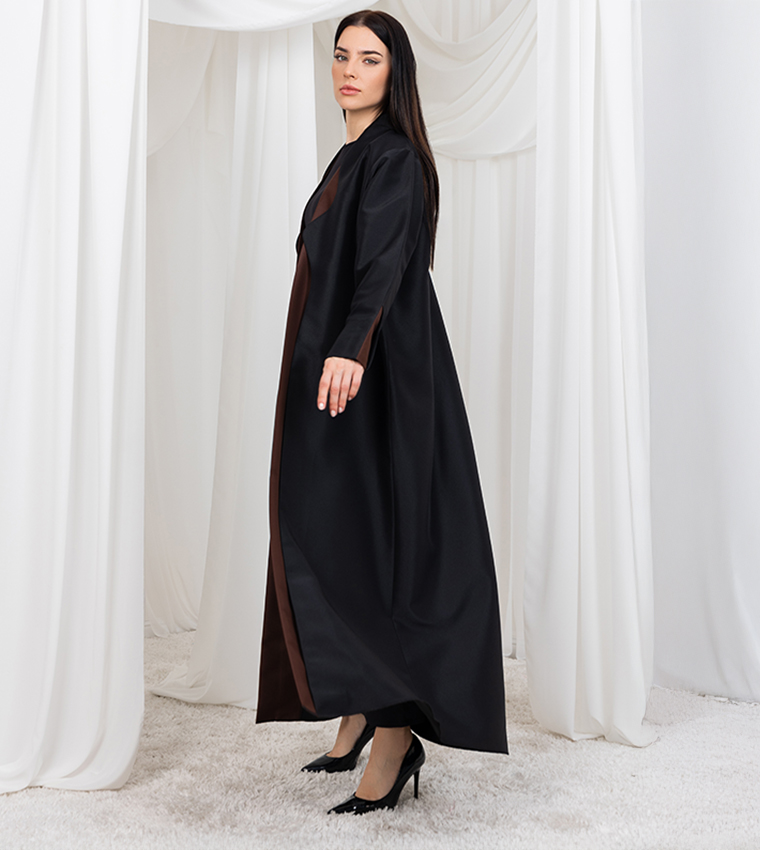 Bridal Satin Long Sleeves Abaya