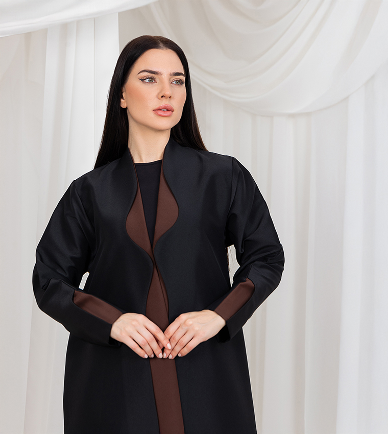 Bridal Satin Long Sleeves Abaya