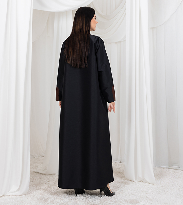 Bridal Satin Long Sleeves Abaya