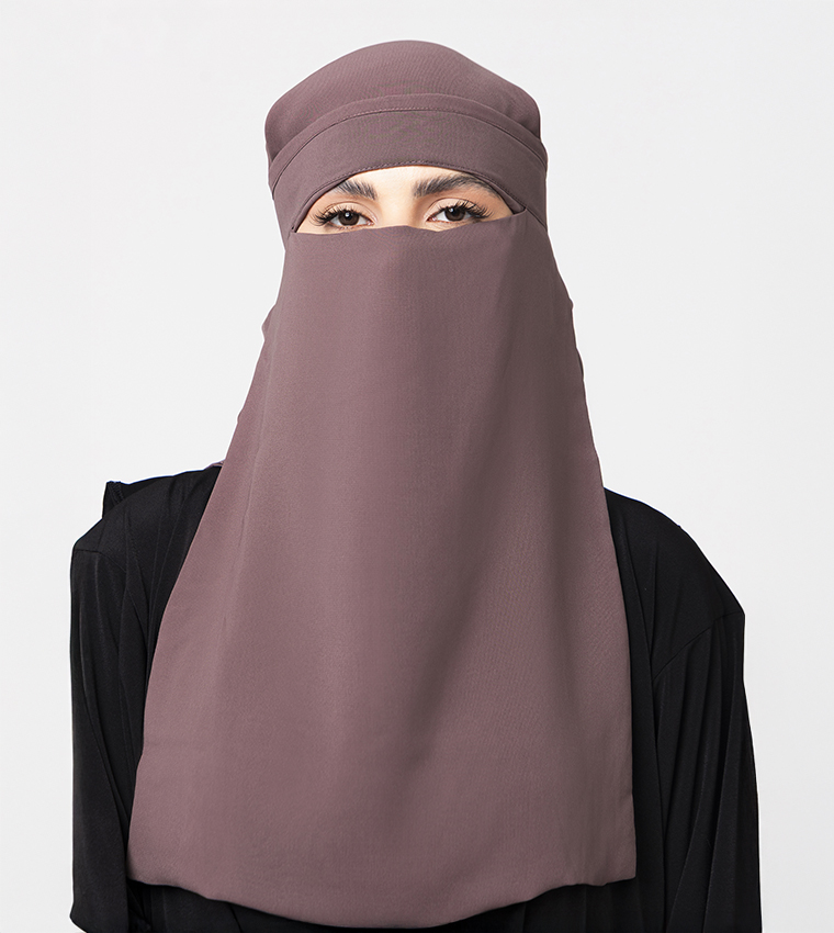 Solid Wool Chiffon Niqab