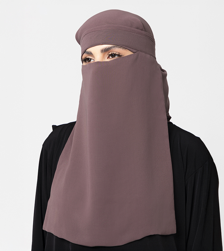 Solid Wool Chiffon Niqab