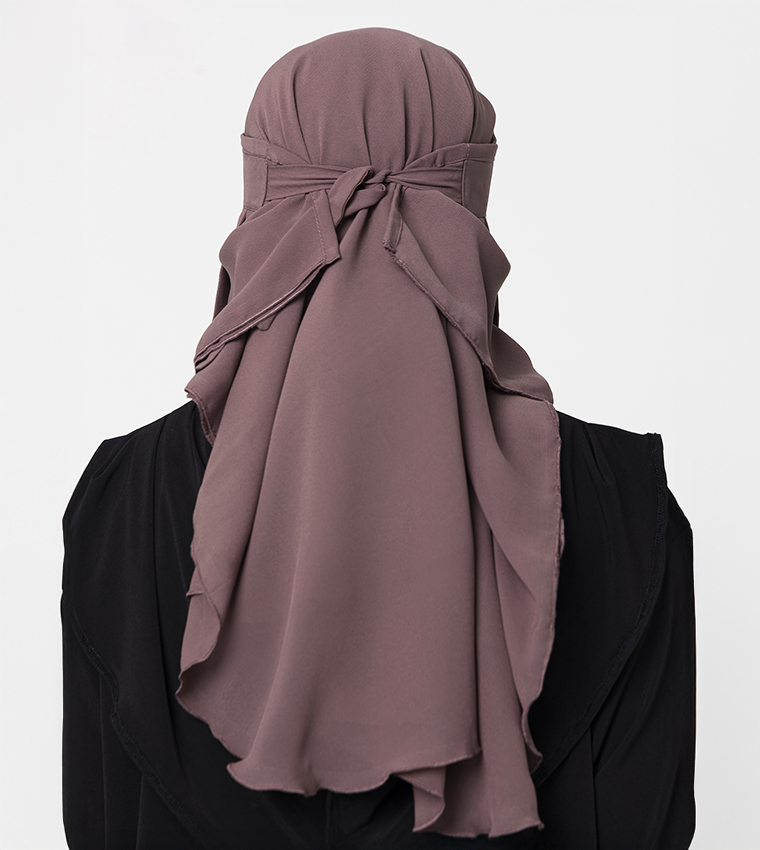 Solid Wool Chiffon Niqab