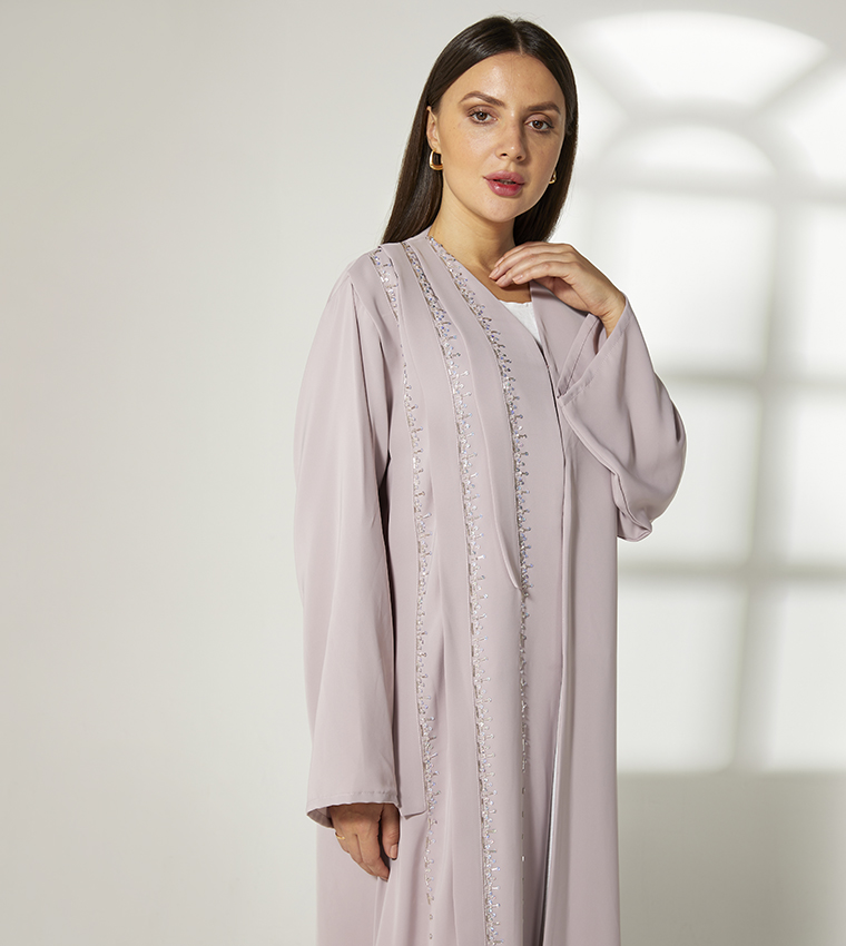 Embellished Long Sleeves Abaya