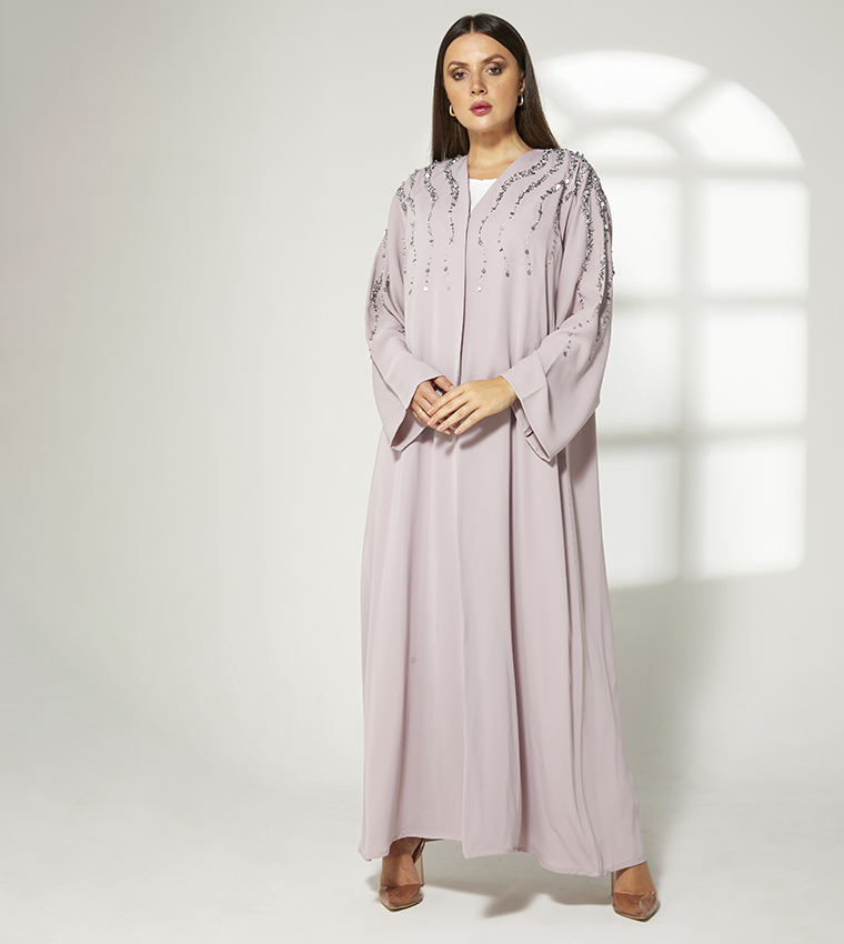 Embellished Long Sleeves Abaya
