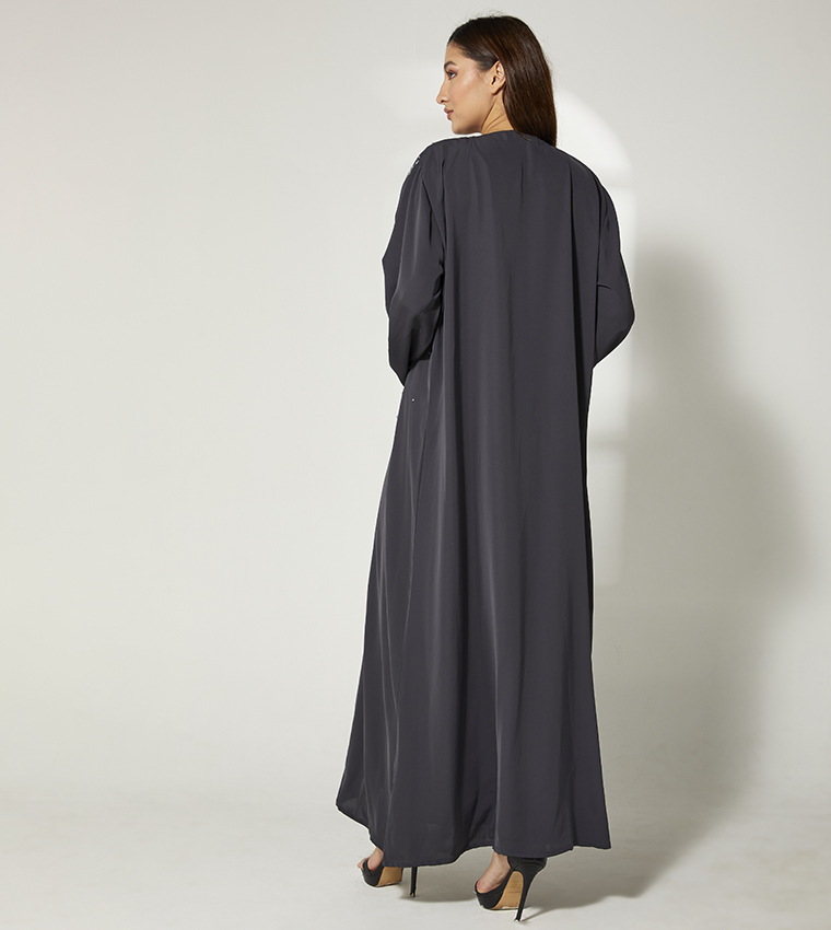 Sequins Embellished Long Sleeves Abaya