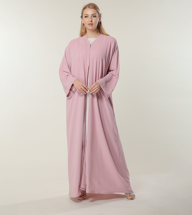 Moistreet  Abayas - Pink Abayas