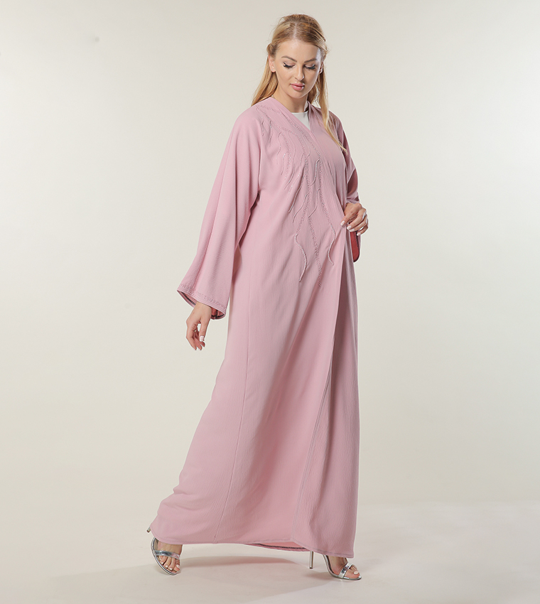 Moistreet  Abayas - Pink Abayas