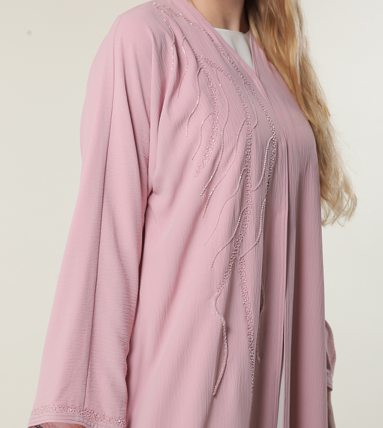 Moistreet  Abayas - Pink Abayas