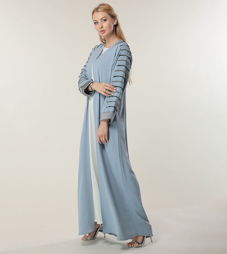 مويستريت  عباية - أزرق Abayas
