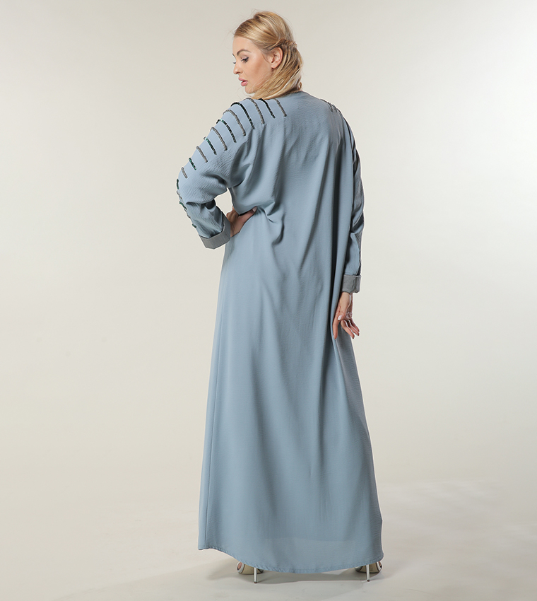 مويستريت  عباية - أزرق Abayas